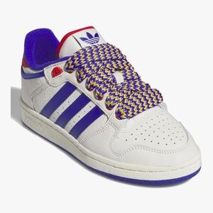 Adidas Men White and Purple Sneakers Size 11 New